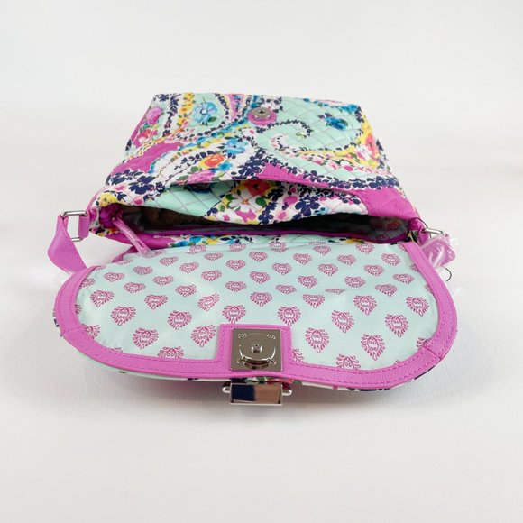 Vera Bradley Carson Crossbody Wildflower Paisley - Picture 8 of 10
